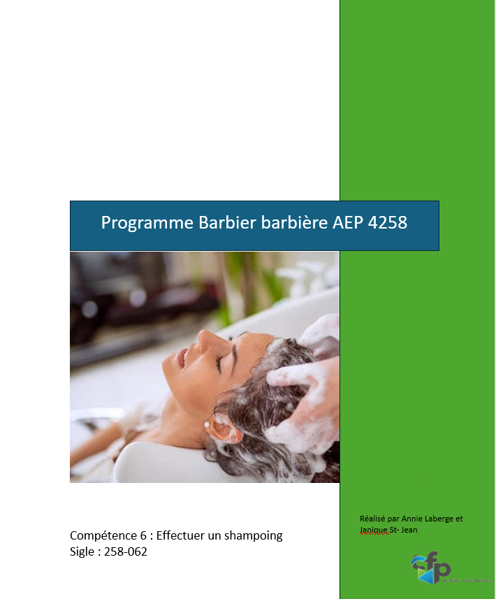 Compétence 6 : Effectuer un shampoing - AEP 258-062